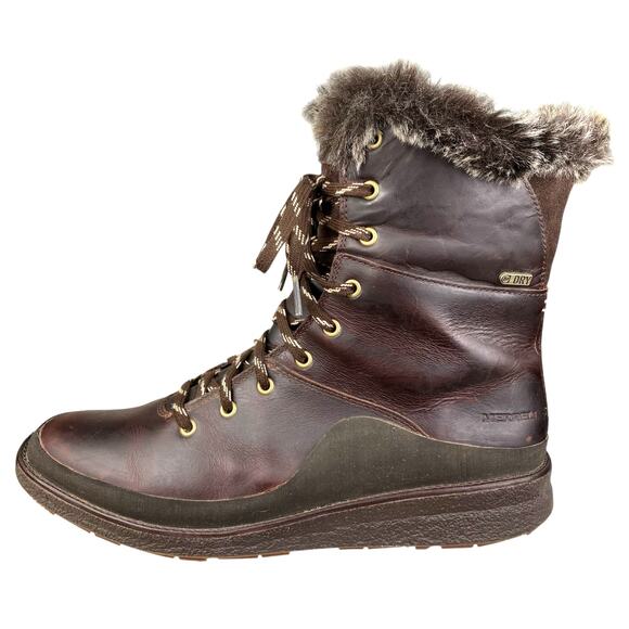 Merrell Men’s Tremblant Ezra Brown Waterproof Vibram Winter Boot Size US 10.5 - Picture 3 of 10